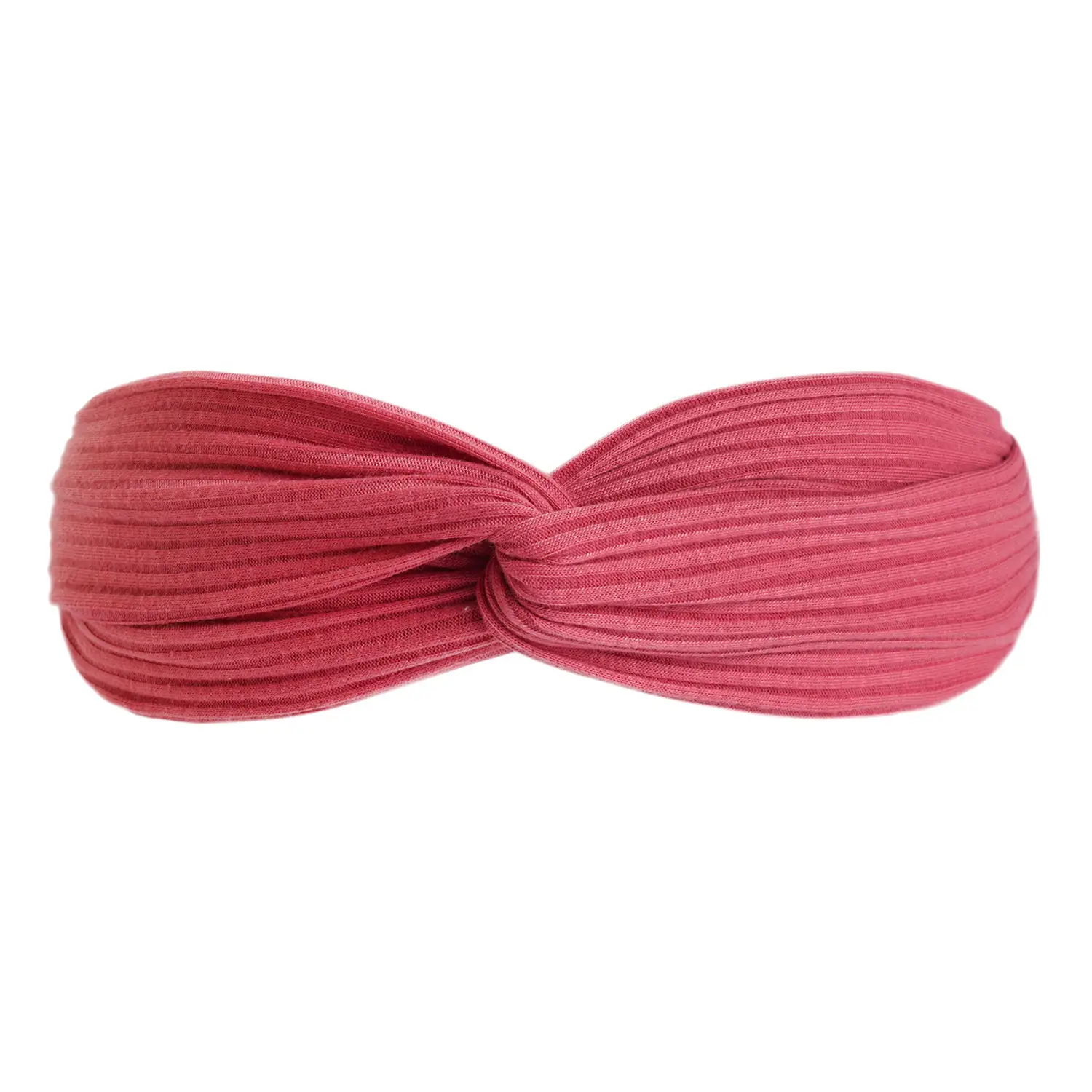 Black Knitted Cotton Elastic Hair Band for Women