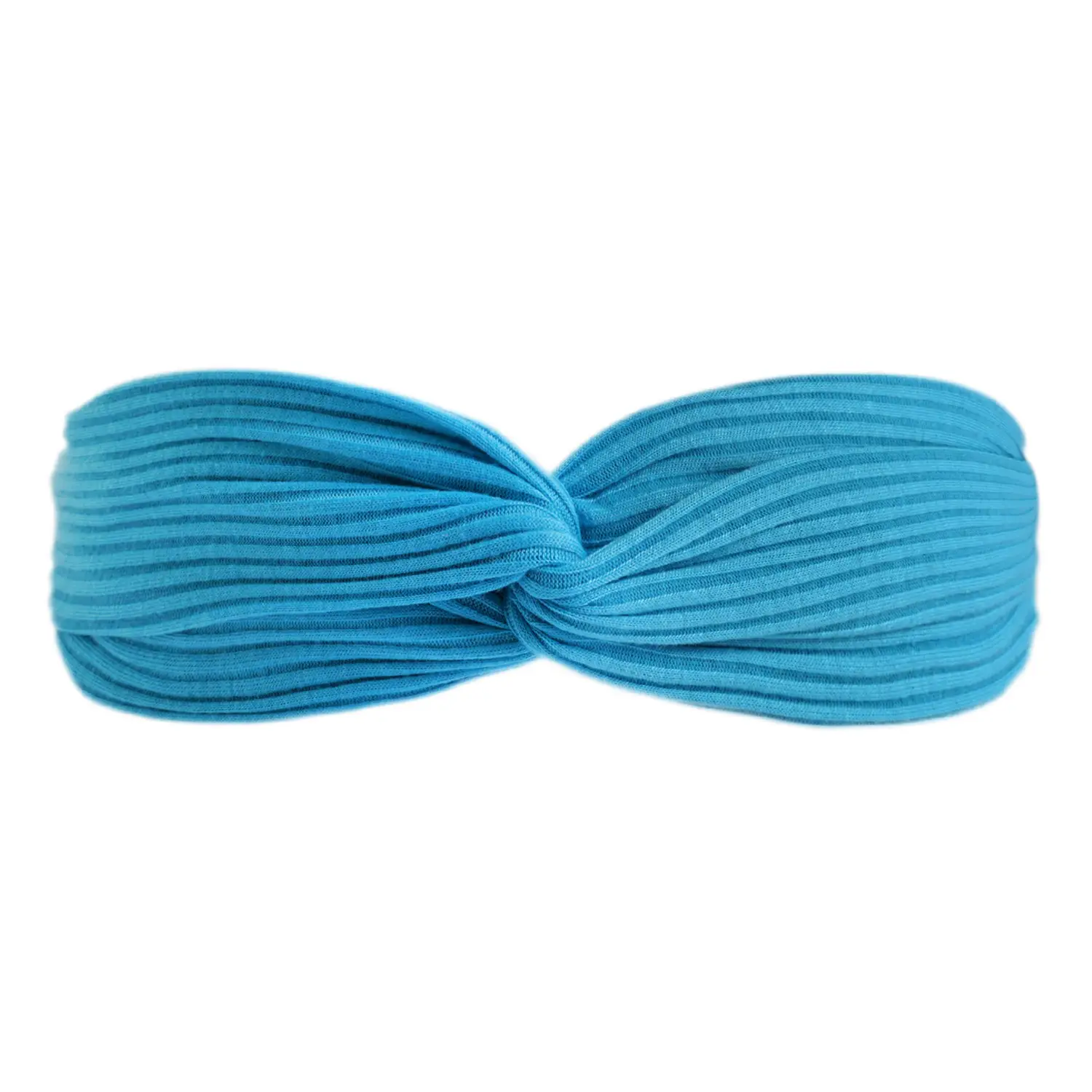 Black Knitted Cotton Elastic Hair Band for Women
