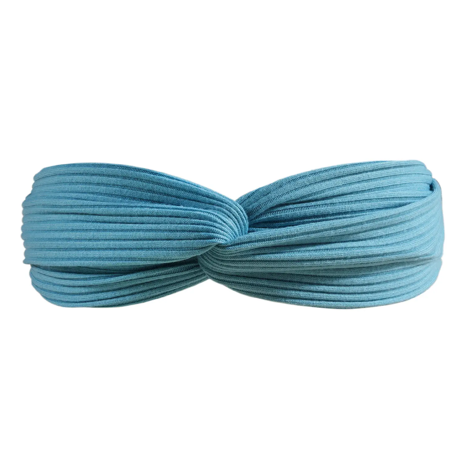Black Knitted Cotton Elastic Hair Band for Women