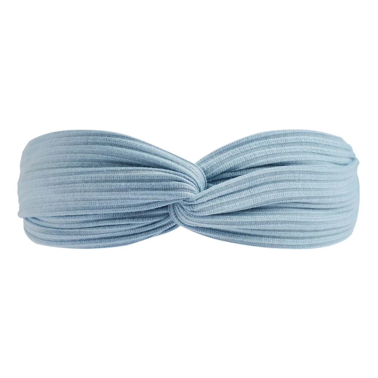 Black Knitted Cotton Elastic Hair Band for Women