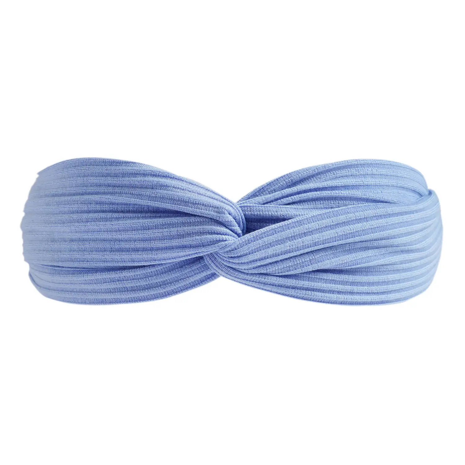 Black Knitted Cotton Elastic Hair Band for Women