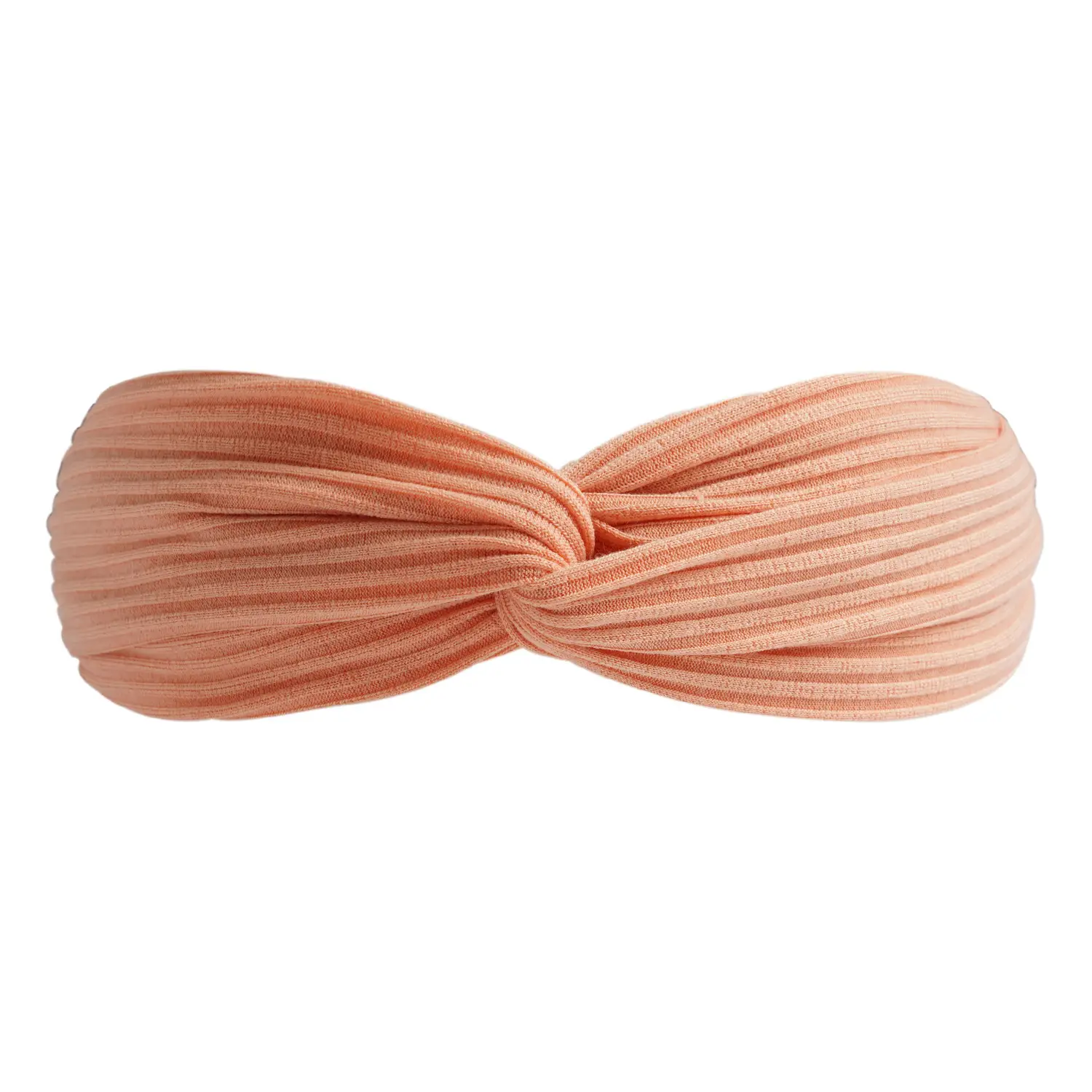 Black Knitted Cotton Elastic Hair Band for Women