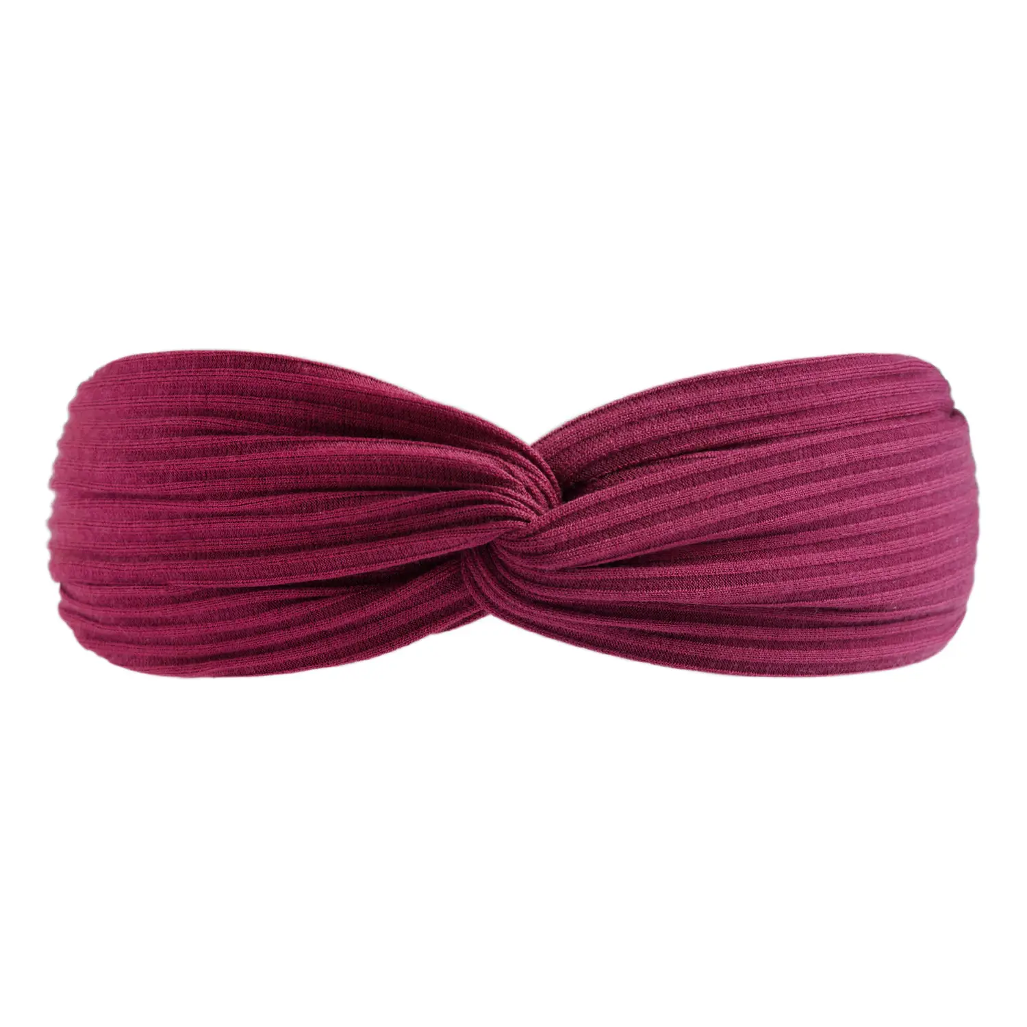 Black Knitted Cotton Elastic Hair Band for Women