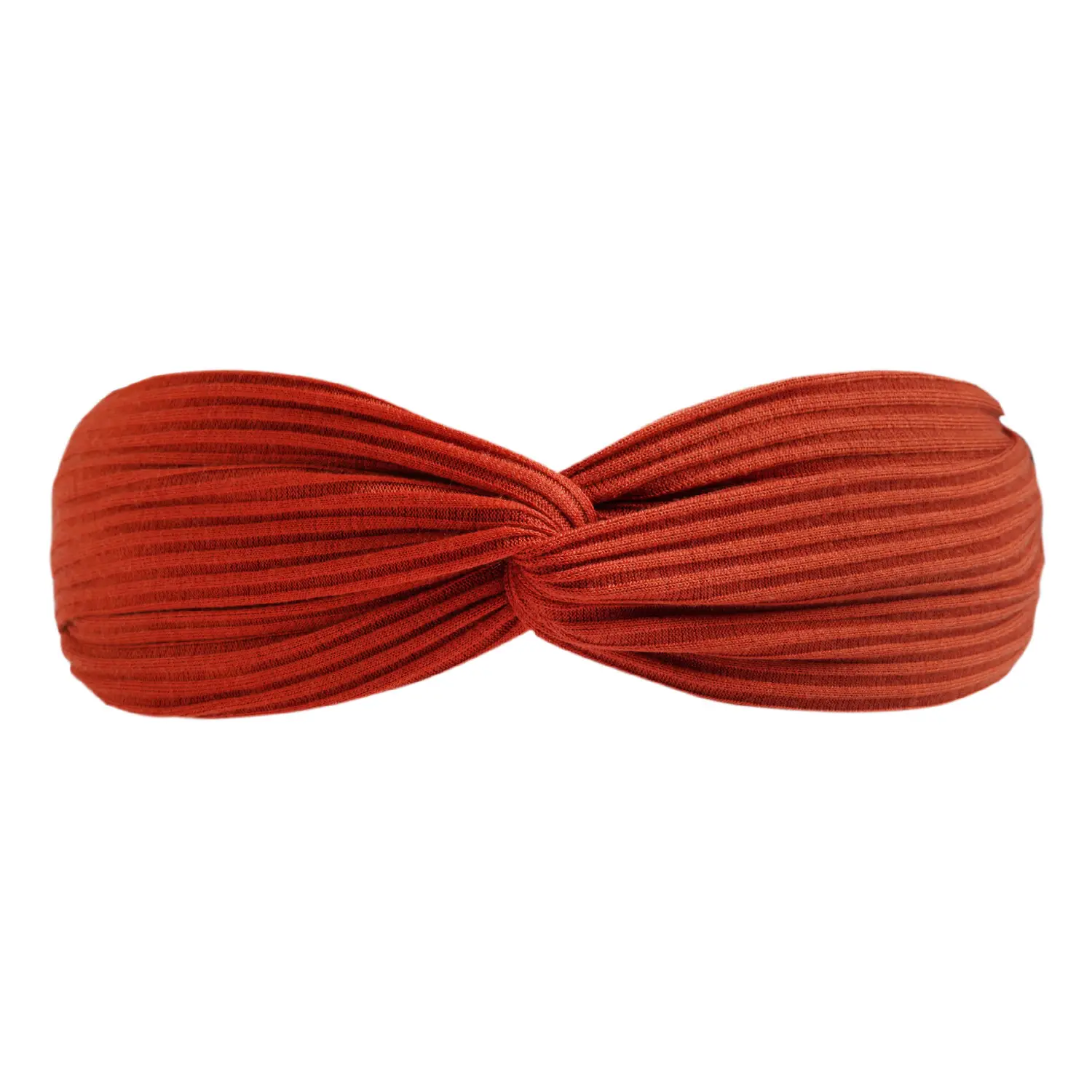 Black Knitted Cotton Elastic Hair Band for Women