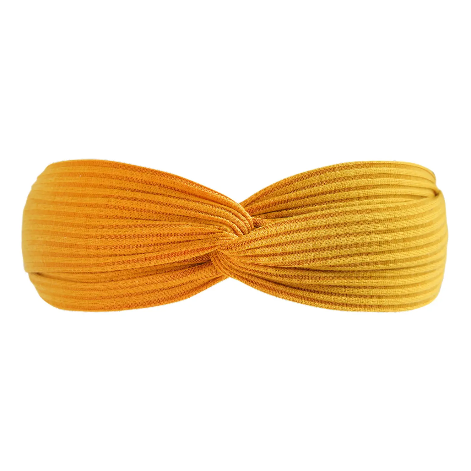 Black Knitted Cotton Elastic Hair Band for Women