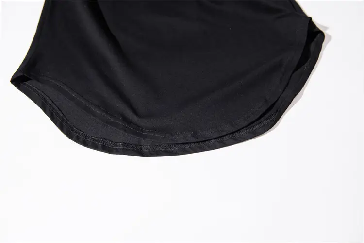 Men Grey Long Sleeve T-Shirt with Arc Hem — feature 24
