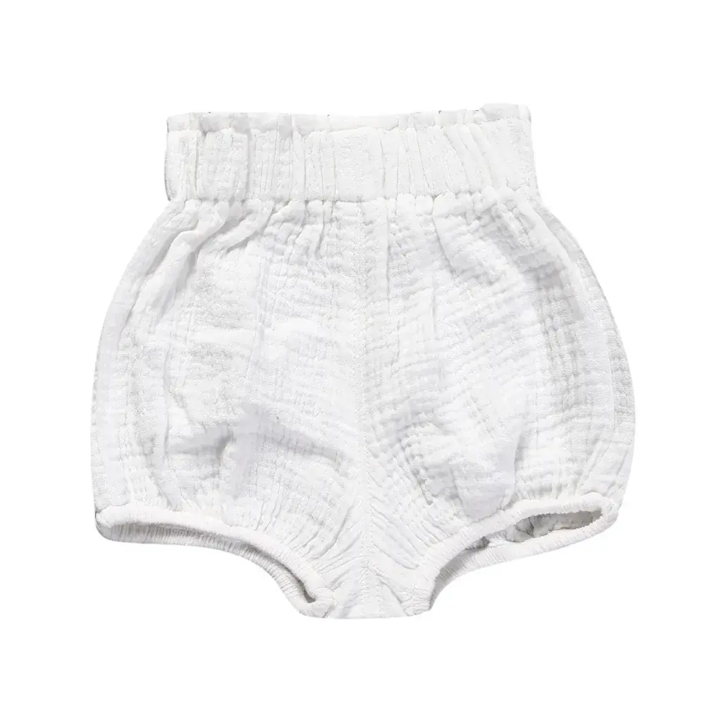 Cotton Linen High Waist Shorts Yellow Large - Image 6