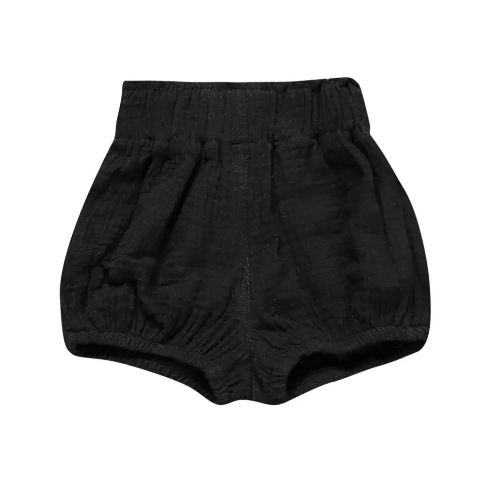 Cotton Linen High Waist Shorts Yellow Large - Image 7