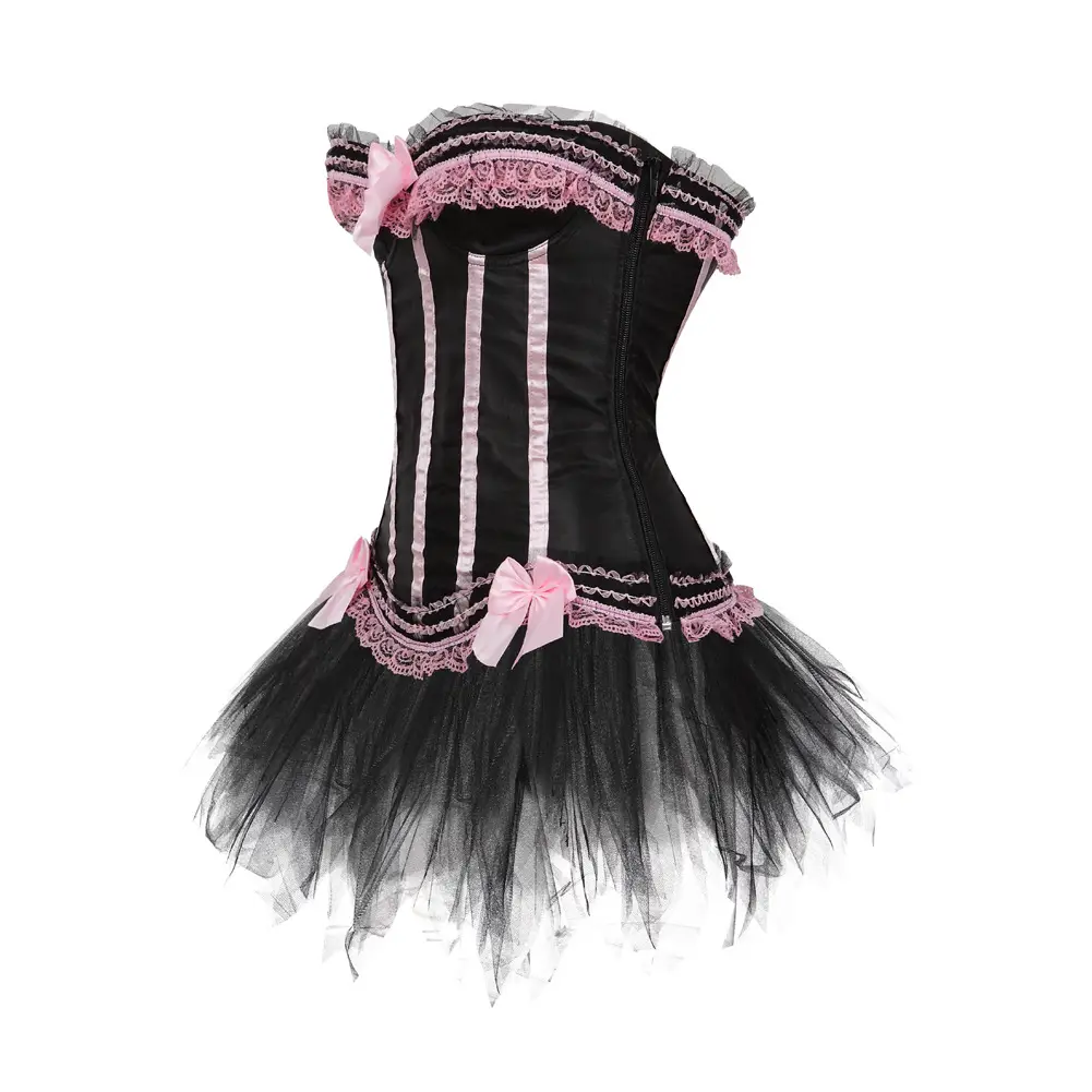 Black Mesh Fluffy Miniskirt for Women — feature 4