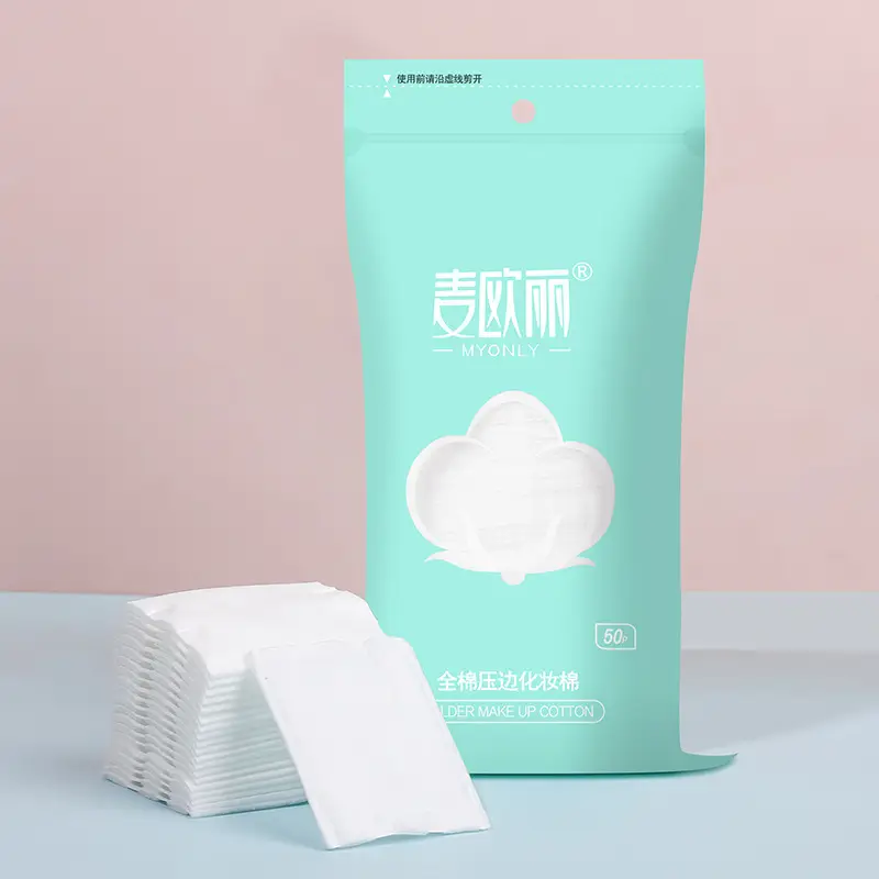 Cotton Makeup Remover Thickened 3-Layer Padded 50pcs - Image 6