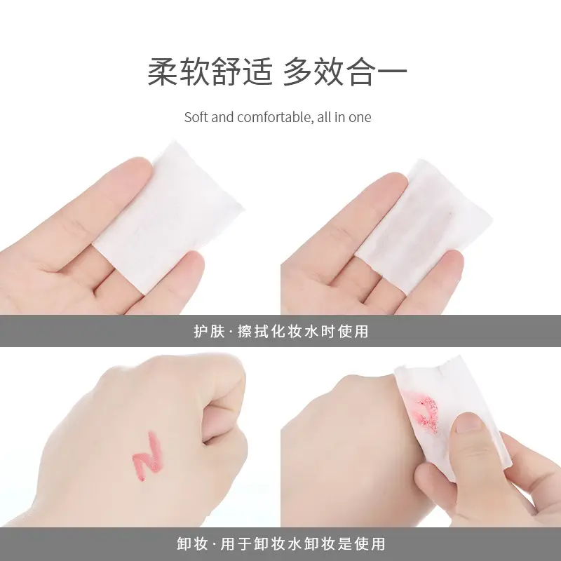 Cotton Makeup Remover Thickened 3-Layer Padded 50pcs - Image 8