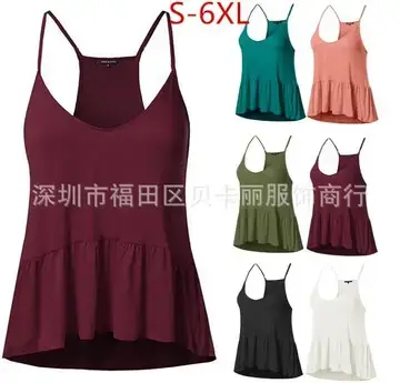Women's V Neck Floral Halter Top Autumn Wear — feature 35