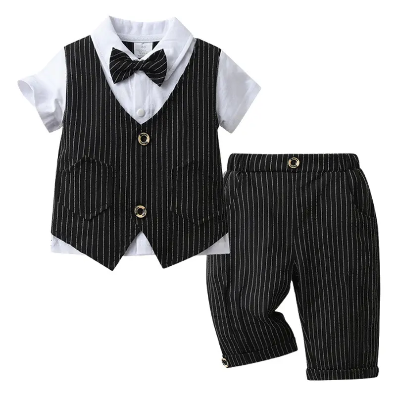 Baby Suit Blue Striped Summer Set for Boys