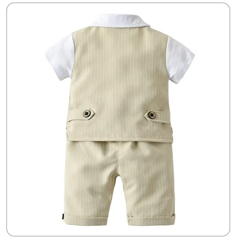 Baby Suit Blue Striped Summer Set for Boys — feature 28