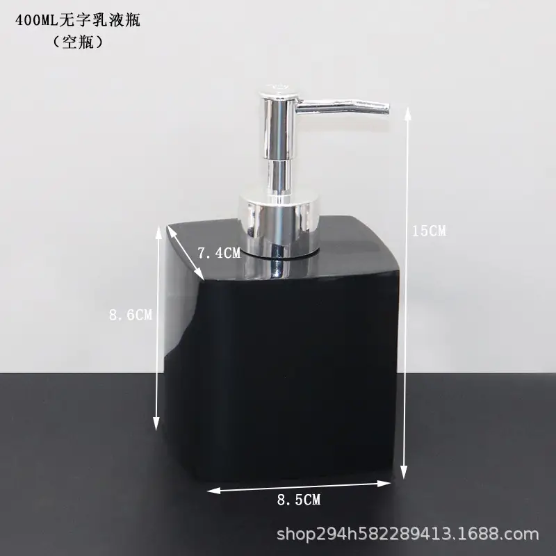 Hotel Shampoo Bottle with 15cm Height & 8.6cm Base - Image 5