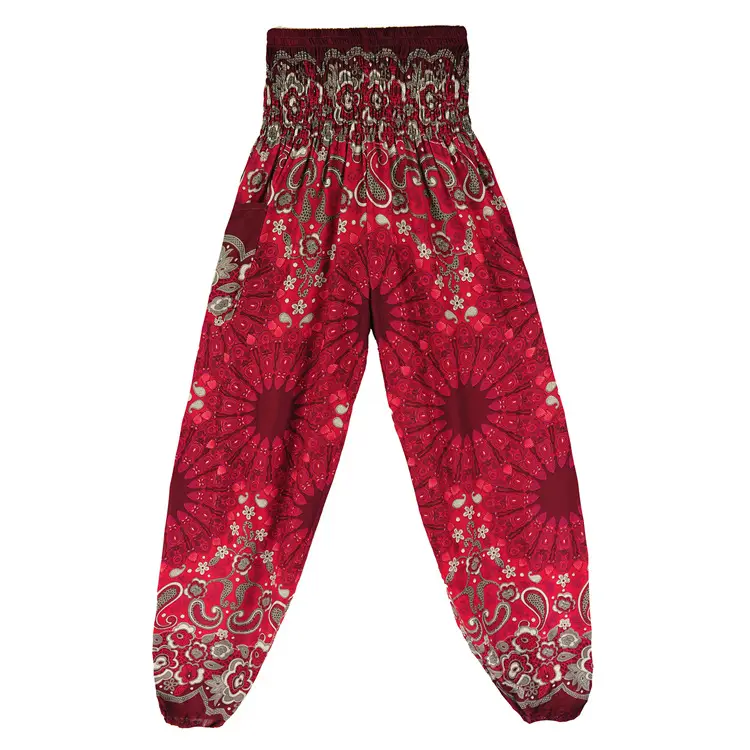 Women's Blue Printed Yoga Pants with Crop Top Set - Image 3