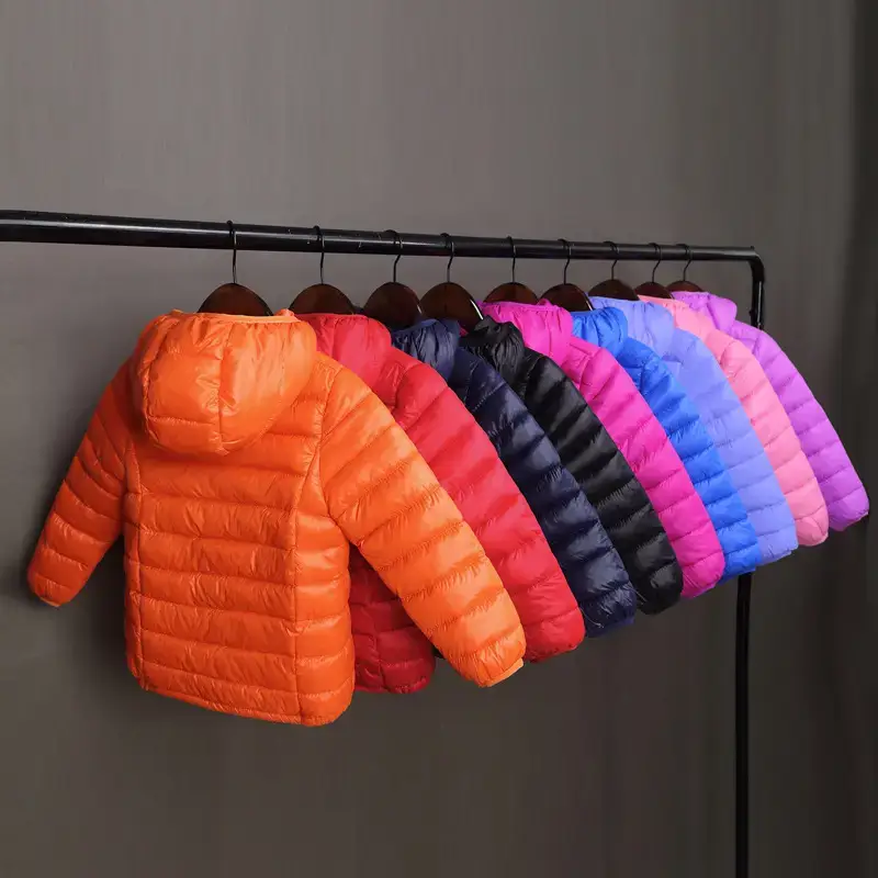 Blue Cotton Padded Hooded Jacket for Boys Girls - Image 12