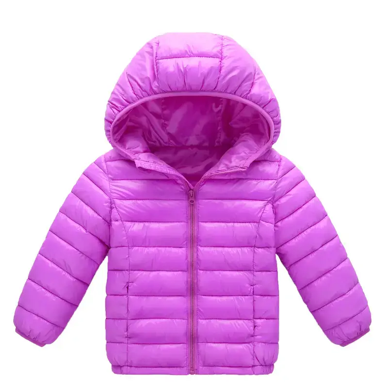 Blue Cotton Padded Hooded Jacket for Boys Girls - Image 2