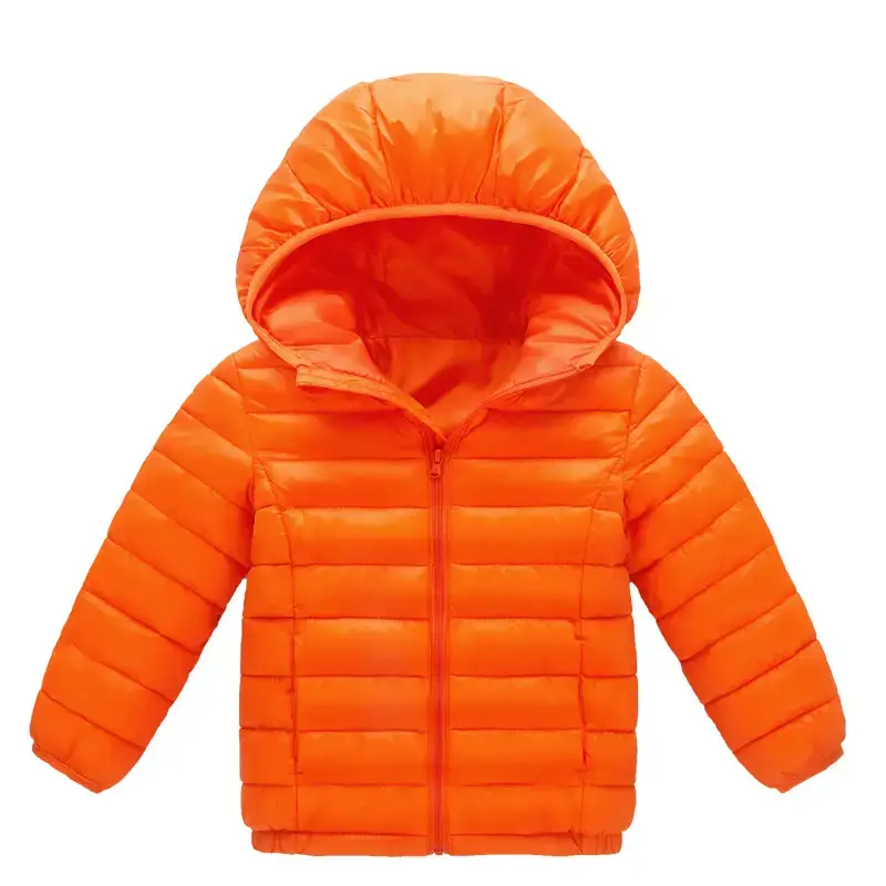 Blue Cotton Padded Hooded Jacket for Boys Girls - Image 6