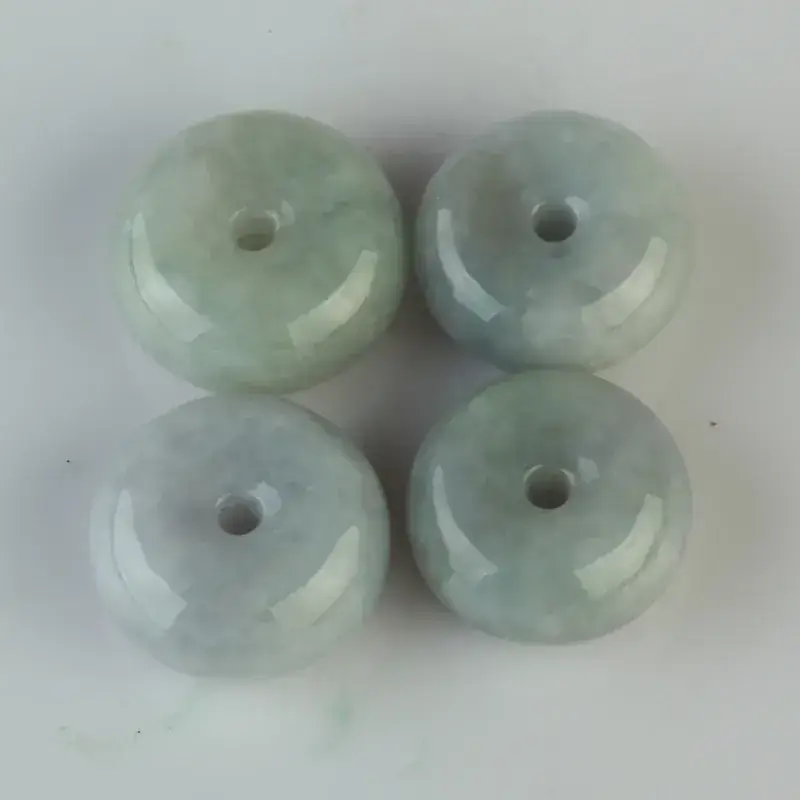 12mm A-Grade Jade Peace Buckle Pendant - Image 4