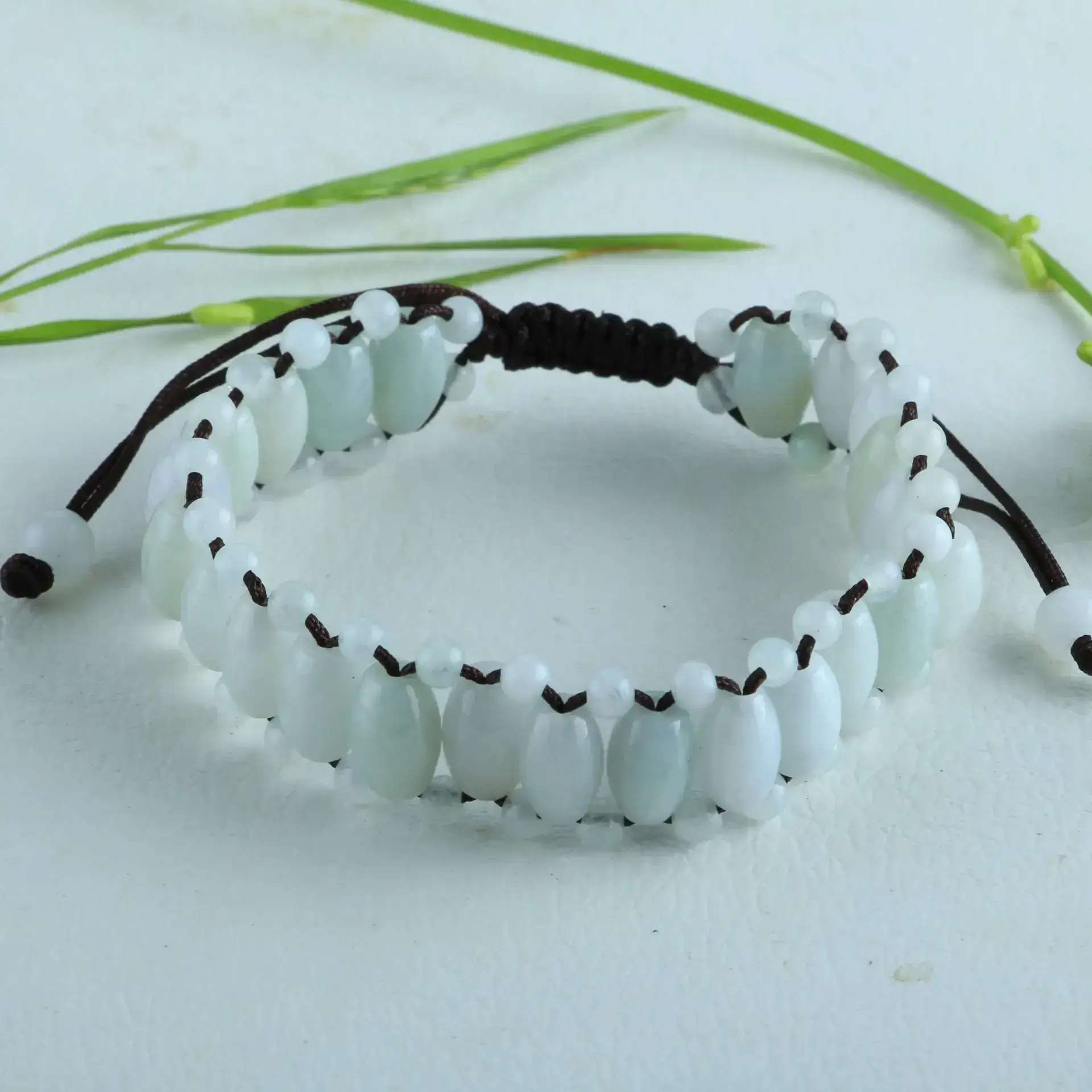 Jade Pearl Bracelet Red Rope for Men Women