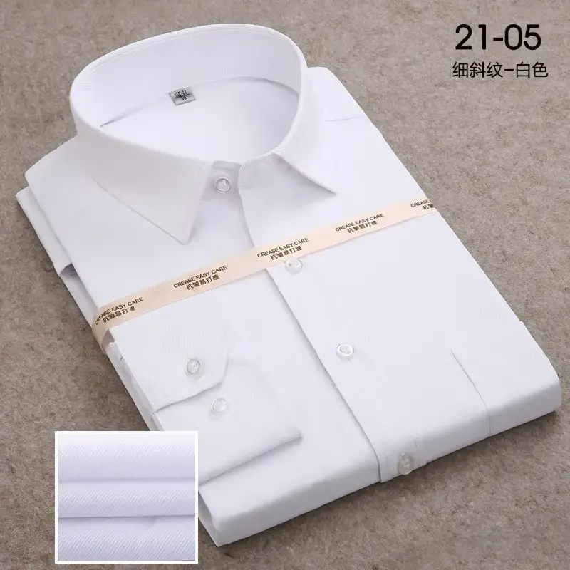 2021 Pink Long Sleeve Work Shirt for Men - Image 3
