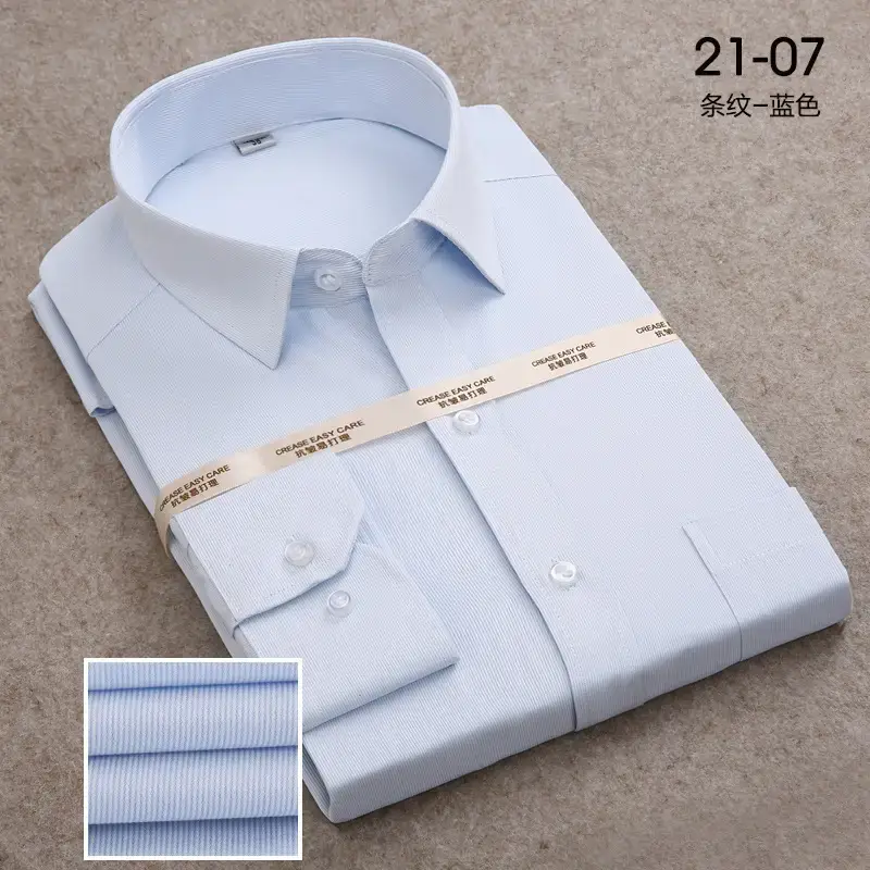 2021 Pink Long Sleeve Work Shirt for Men - Image 6