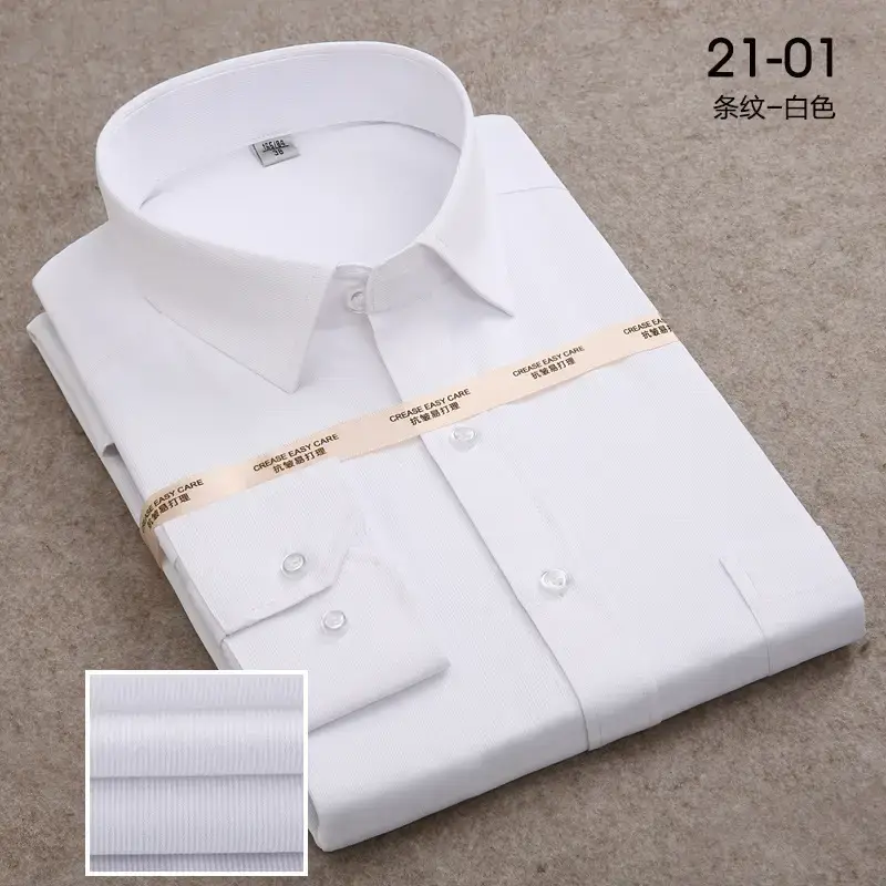 2021 Pink Long Sleeve Work Shirt for Men - Image 7