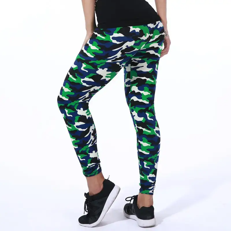 Camouflage Printed Leggings for Women Multi Color - Image 13