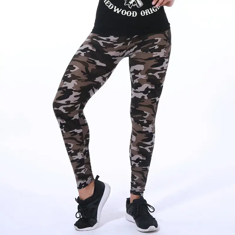 Camouflage Printed Leggings for Women Multi Color - Image 3