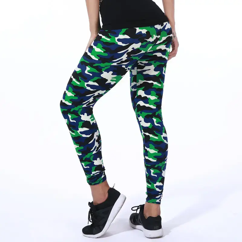 Camouflage Printed Leggings for Women Multi Color - Image 5