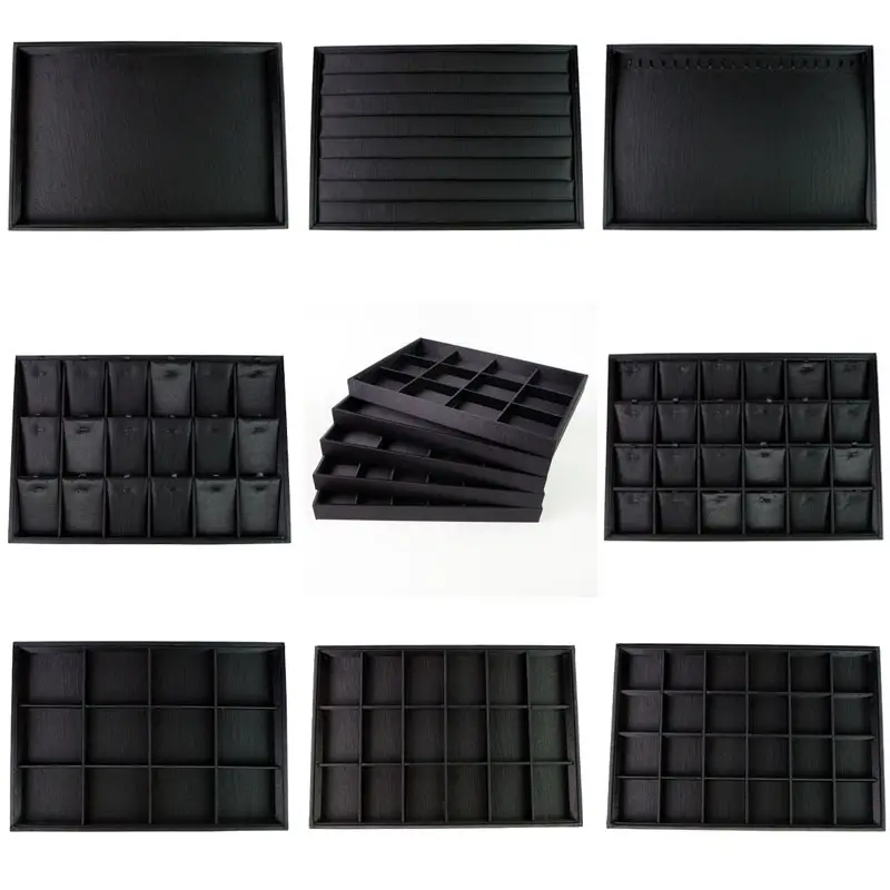 Black Silk Jewelry Display Tray 24x35cm - Image 8