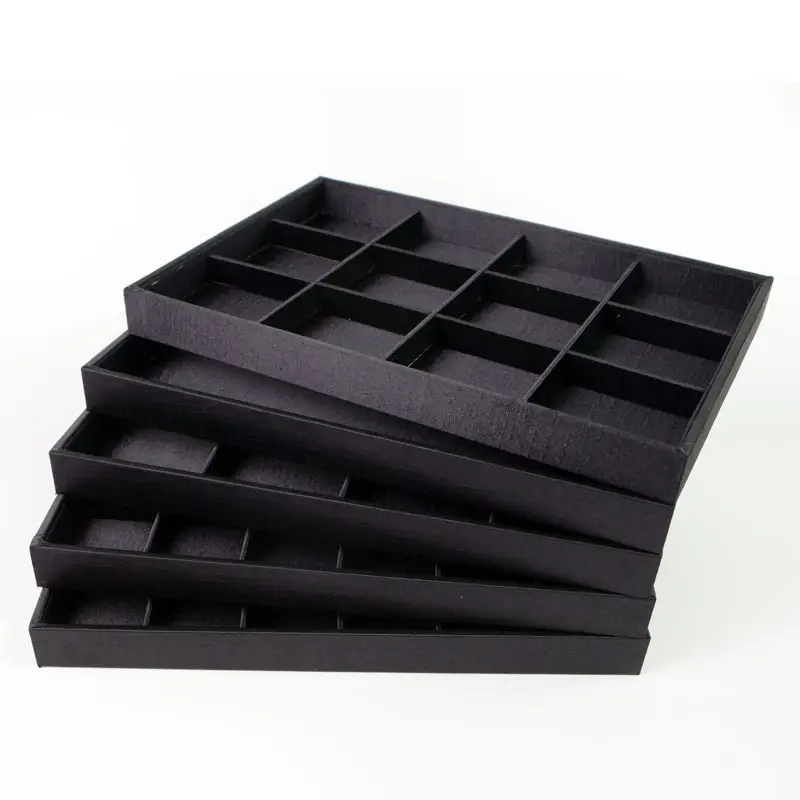 Black Silk Jewelry Display Tray 24x35cm - Image 11