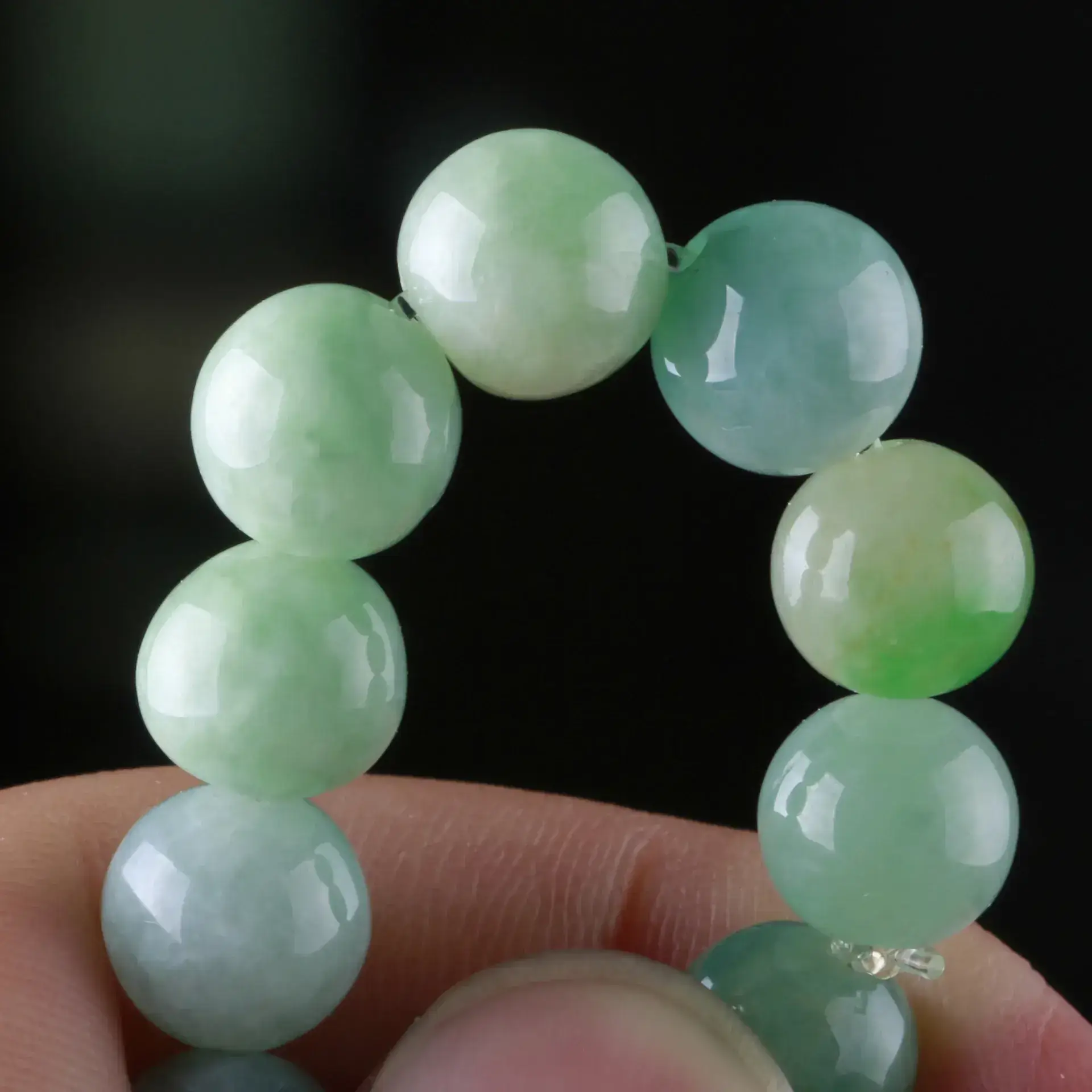 Yuyun Sihui Jade Bracelet 8mm Loose Bead - Image 5