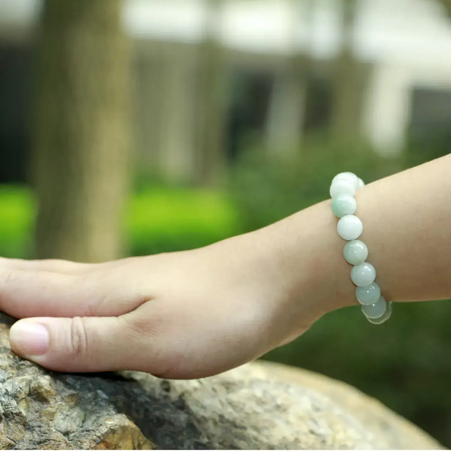 Yuyun Sihui Jade Bracelet 8mm Loose Bead - Image 7