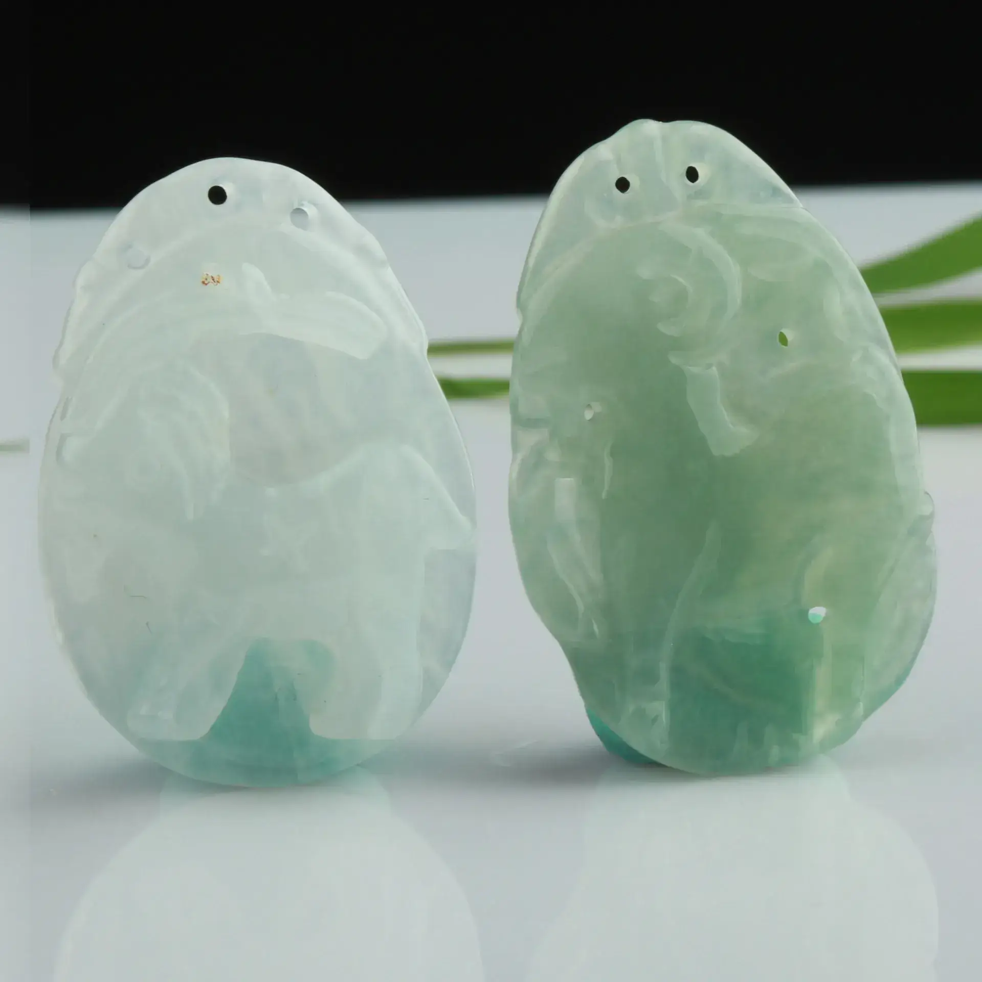 Yuyun Jade Zodiac Rat Ox Pendant Green - Image 7