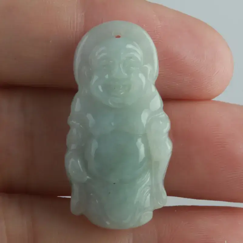 Green Jade Gourd Pendant Set of 4