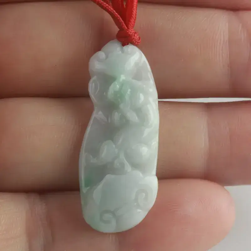 Green Jade Gourd Pendant Set of 4