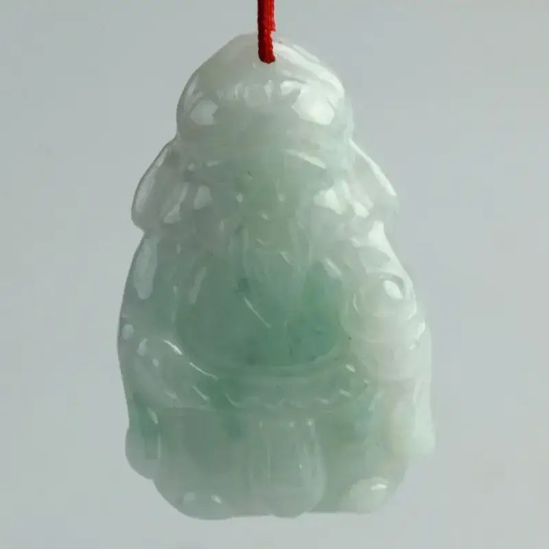 Green Jade Gourd Pendant Set of 4