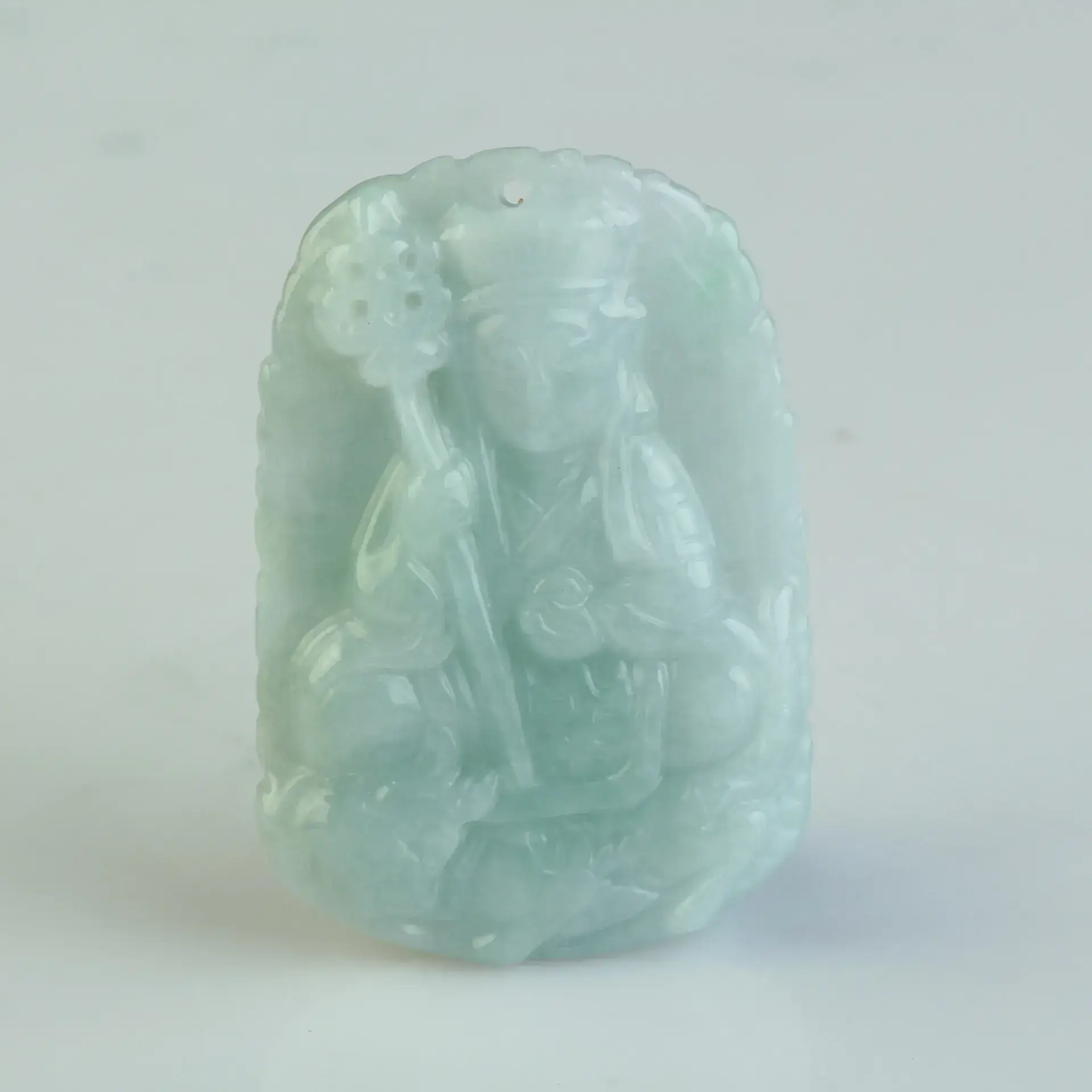 Green Jade Gourd Pendant Set of 4