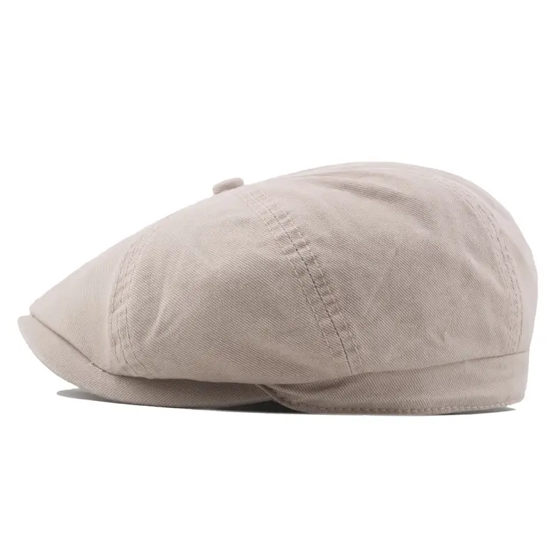 Men's Washed Cotton Peaked Hat Solid Color - Image 9