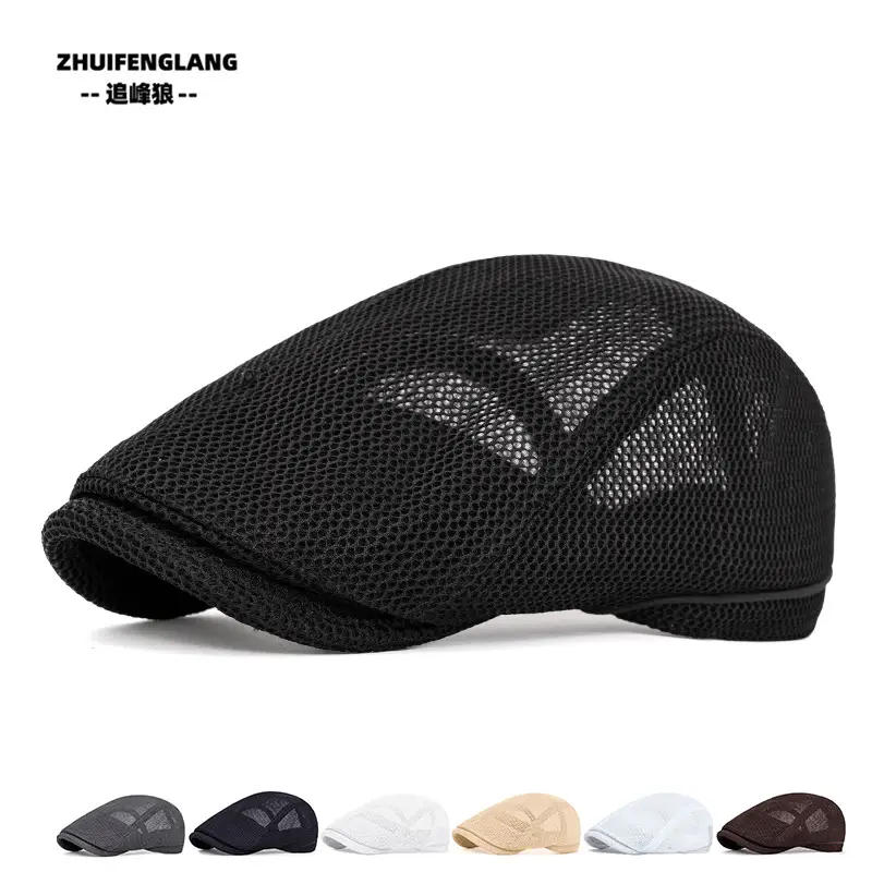 Men's Washed Cotton Peaked Hat Solid Color — feature 10