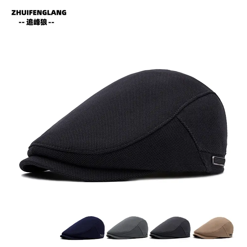 Men's Washed Cotton Peaked Hat Solid Color — feature 222