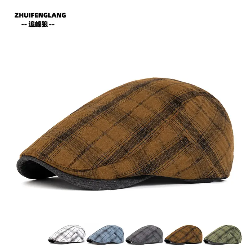Men's Washed Cotton Peaked Hat Solid Color — feature 34