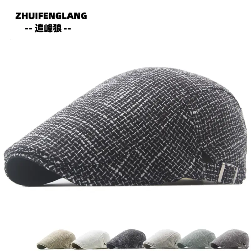 Men's Washed Cotton Peaked Hat Solid Color — feature 354