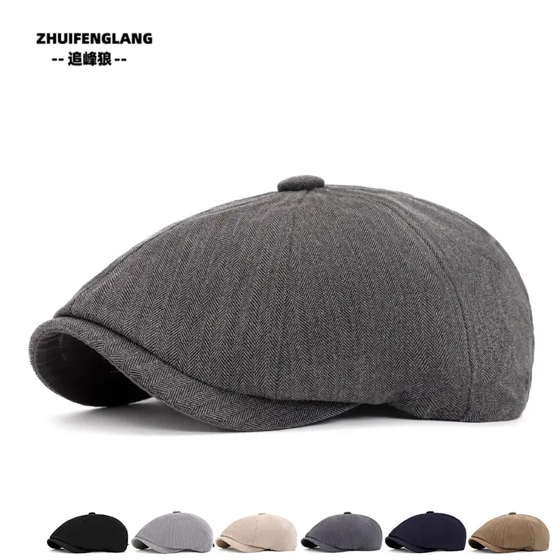 Men's Washed Cotton Peaked Hat Solid Color — feature 56
