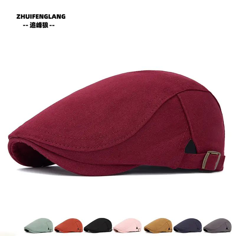 Men's Washed Cotton Peaked Hat Solid Color — feature 88