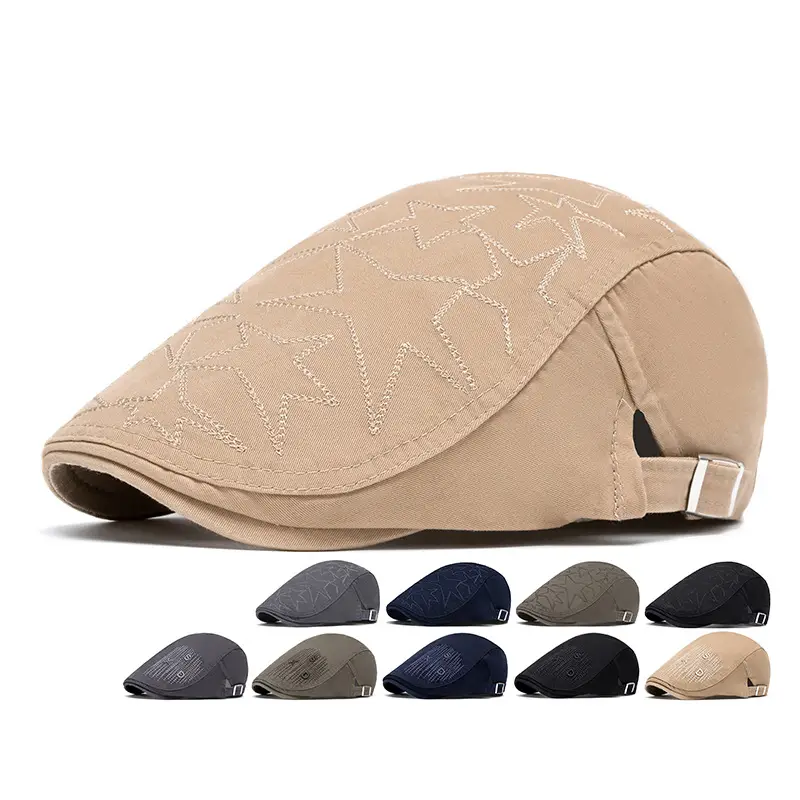 Men's Washed Cotton Peaked Hat Solid Color — feature 92