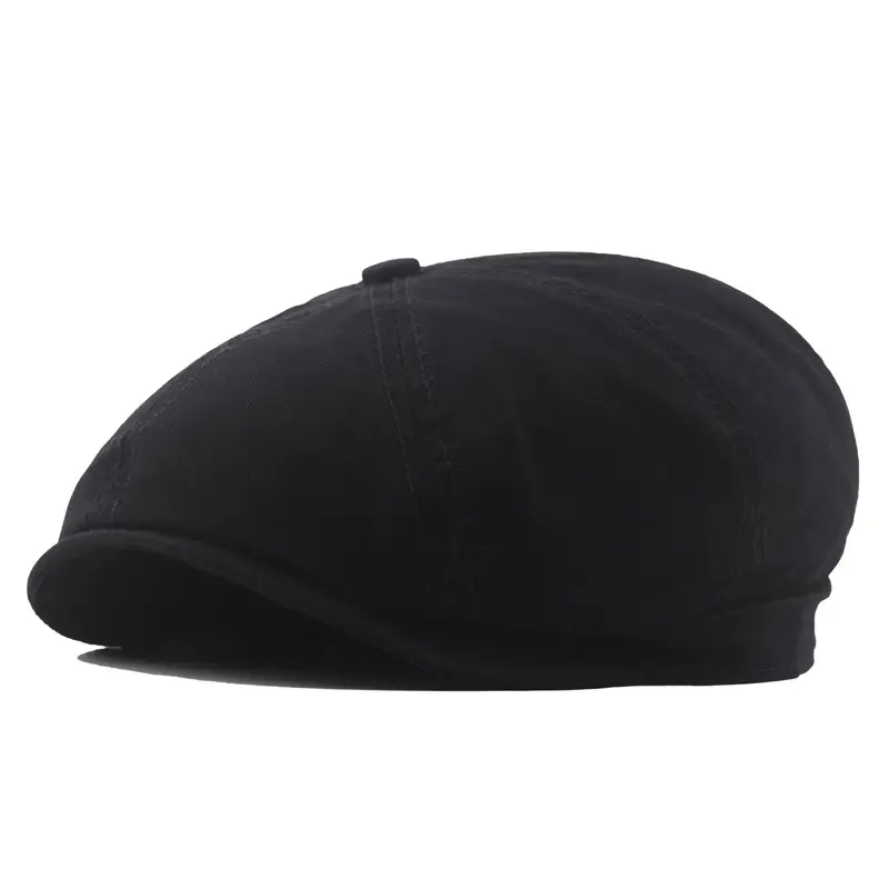 Men's Washed Cotton Peaked Hat Solid Color - Image 2