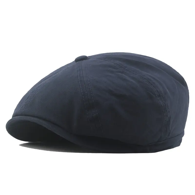 Men's Washed Cotton Peaked Hat Solid Color - Image 4
